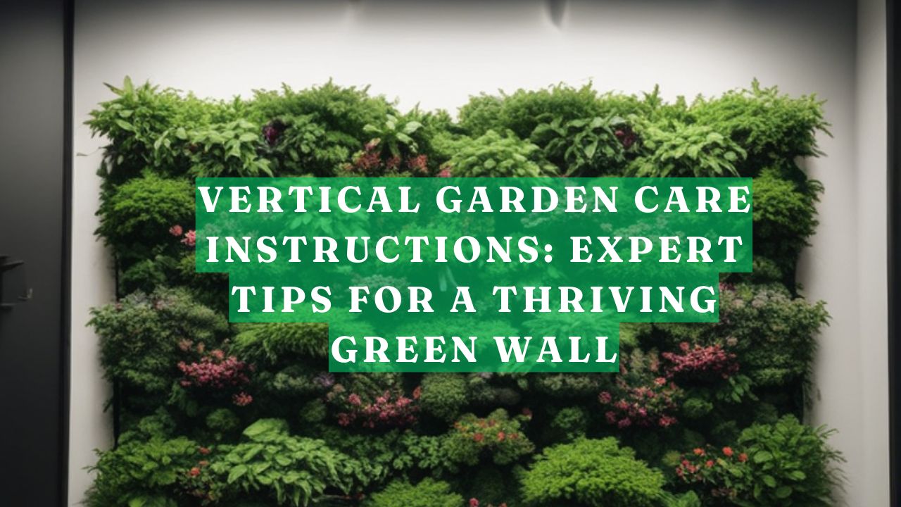 Vertical Garden Care Instructions